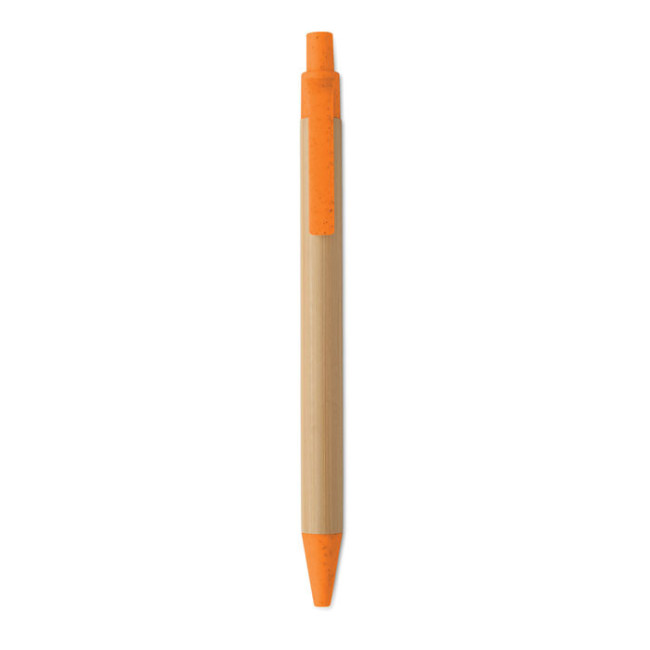 Stylo bille publicitaire en bambou Itea Colour 
