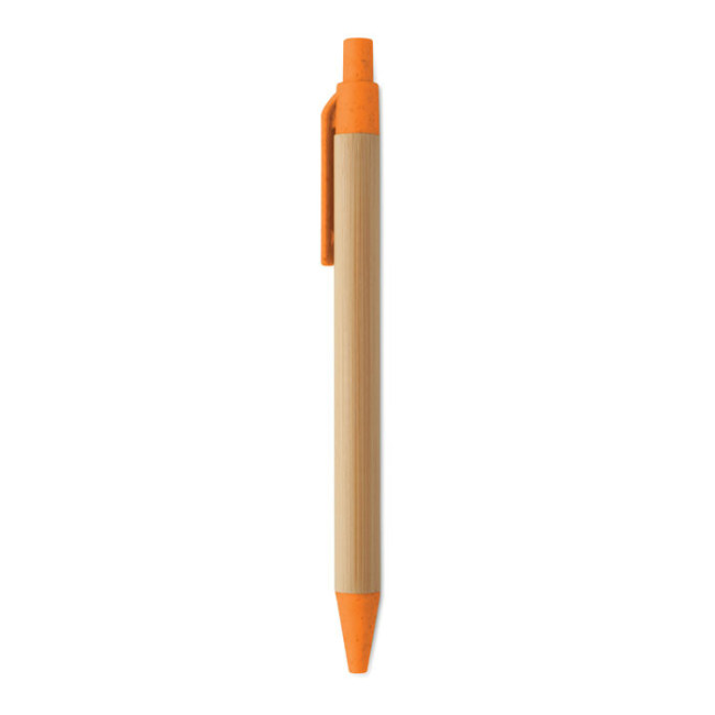 Stylo bille publicitaire en bambou Itea Colour 