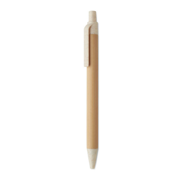 Stylo bille publicitaire en bambou Itea Colour 