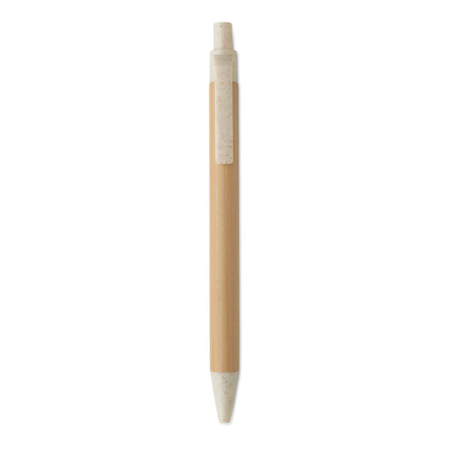Stylo bille publicitaire en bambou Itea Colour 