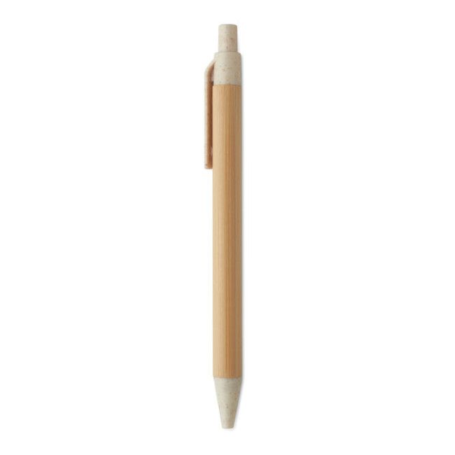 Stylo bille publicitaire en bambou Itea Colour 