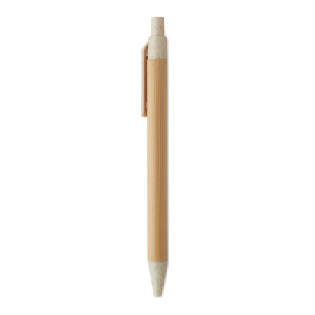 Stylo bille publicitaire en bambou Itea Colour 