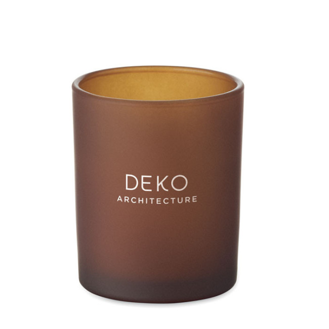 Bougie personnalisée en cire végétale Kivas Wood 
