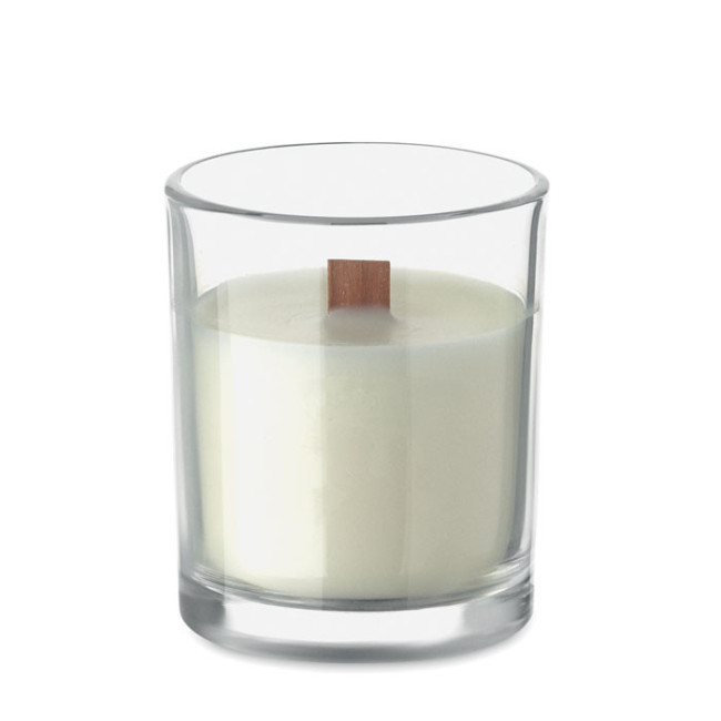 Bougie personnalisée en cire végétale Kivas Wood 