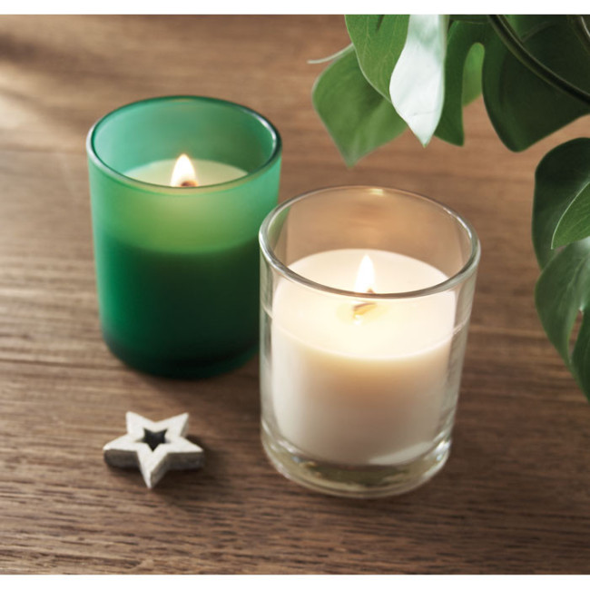 Bougie personnalisée en cire végétale Kivas Wood 
