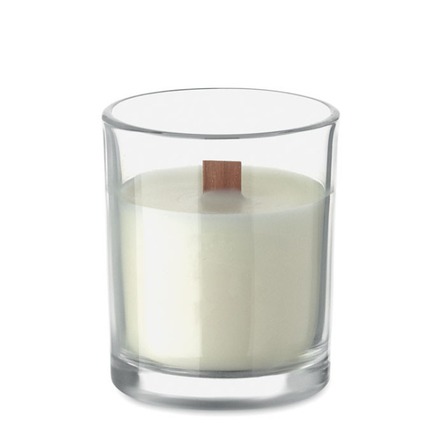 Bougie personnalisée en cire végétale Kivas Wood 