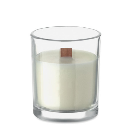 Bougie personnalisée en cire végétale Kivas Wood 