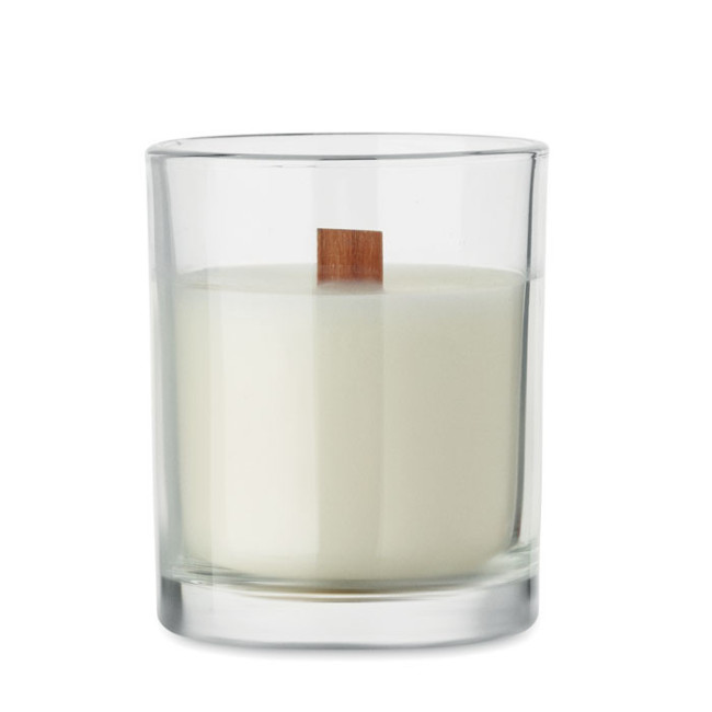 Bougie personnalisée en cire végétale Kivas Wood 