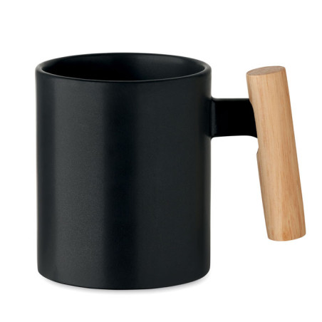 Mug personnalisable en céramique et bois Crenate 320 ml 