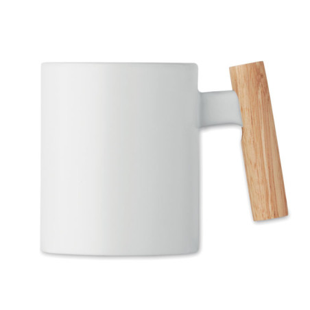 Mug personnalisable en céramique et bois Crenate 320 ml 