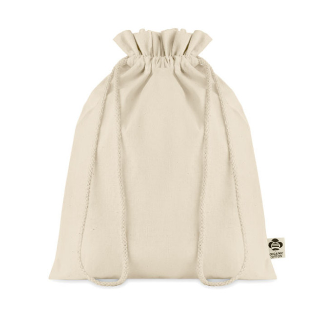 Sac cadeau personnalisé en coton bio Amber M 