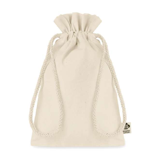 Sac cadeau à cordon en coton bio Amber S 
