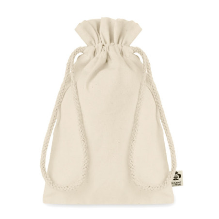 Sac cadeau à cordon en coton bio Amber S 