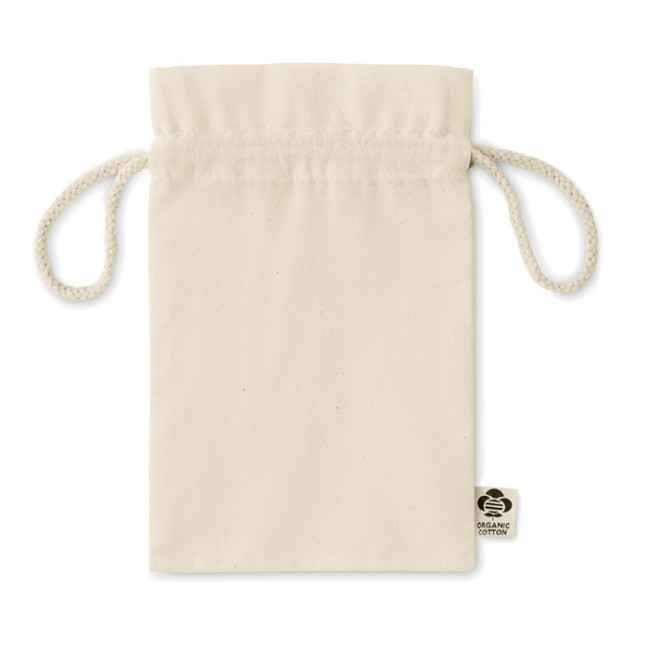 Sac cadeau à cordon en coton bio Amber S 