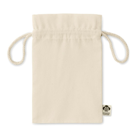 Sac cadeau à cordon en coton bio Amber S 