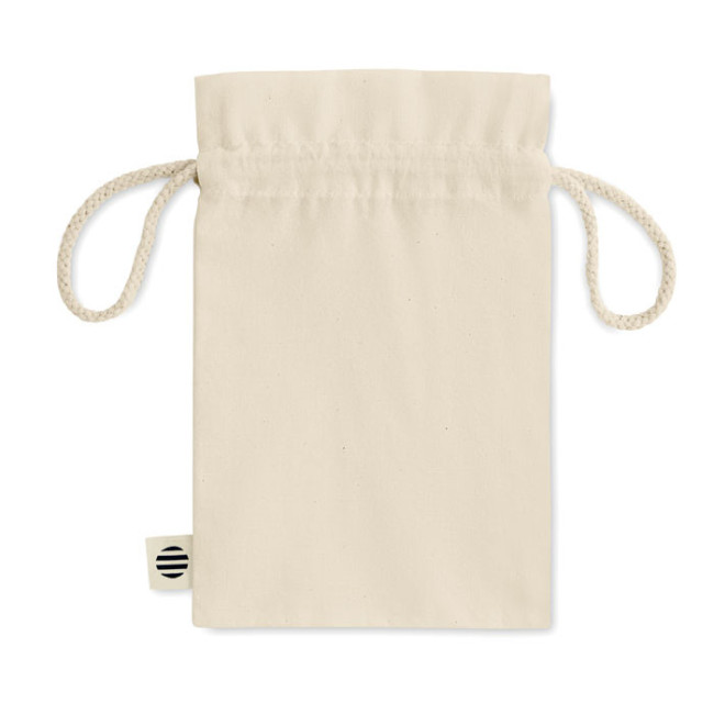 Sac cadeau à cordon en coton bio Amber S 