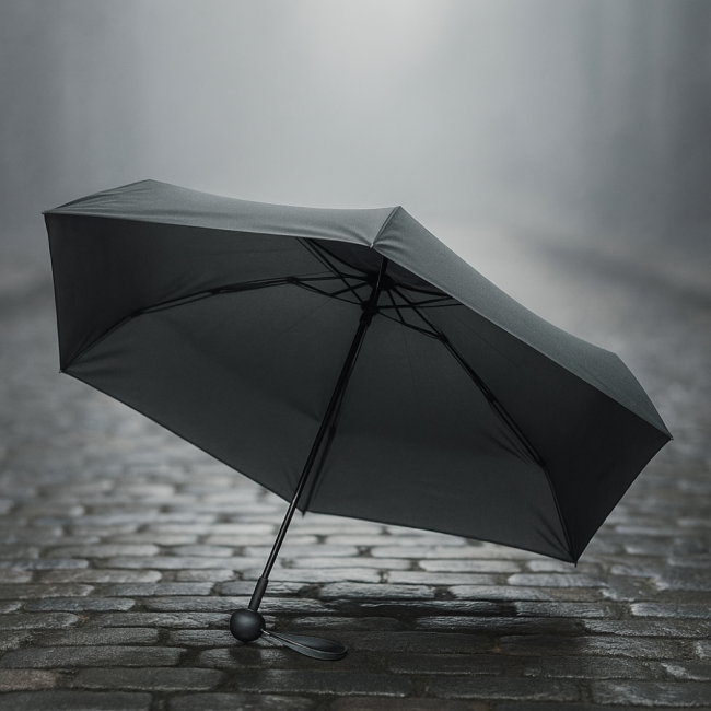 Mini parapluie personnalisé en rPET 190T pongé 