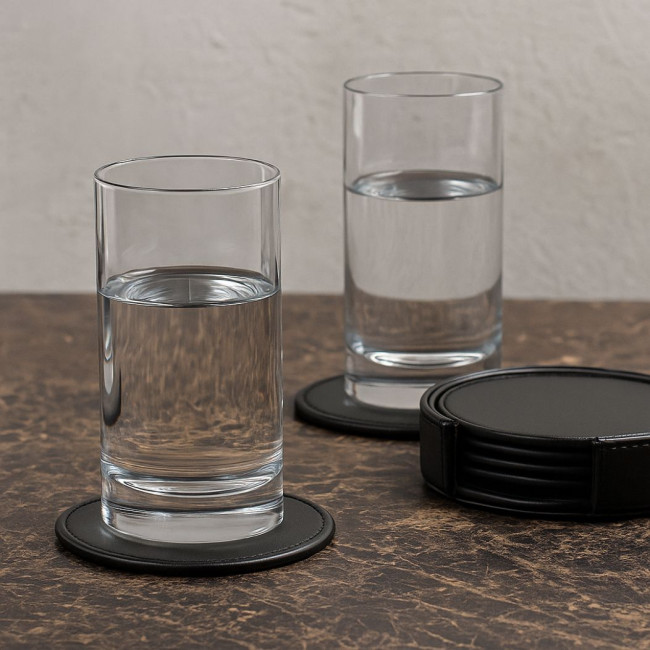 Lot de 4 sous-verres personnalisables en PU Posa 