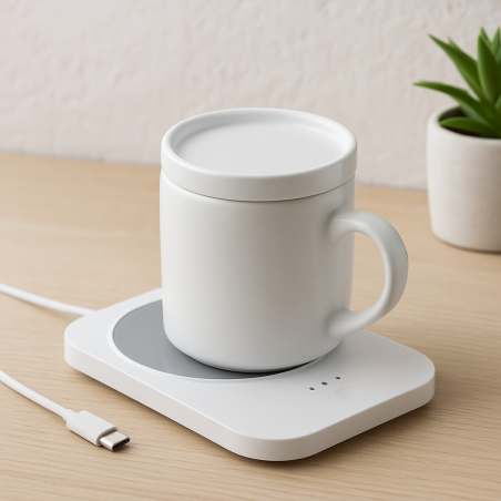 Chargeur sans fil chauffe tasse et mug en céramique 250 ml 