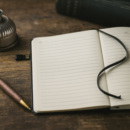 Carnet A5 personnalisable avec clé USB USBNOTE 