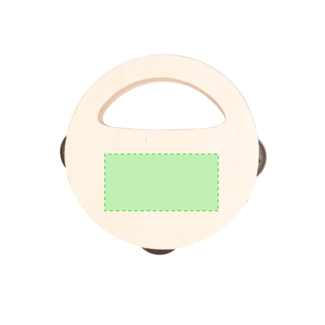 Tambourin personnalisé en bois Andex 