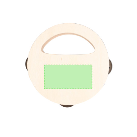 Tambourin personnalisé en bois Andex 