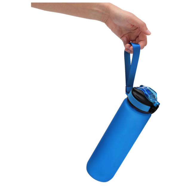 Bouteille publicitaire en PETG graduée Ridof 1 L 