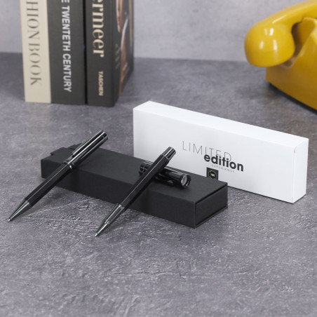 Coffret personnalisé stylo et roller Licken 