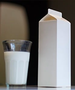 Goodies en carton de lait recyclé